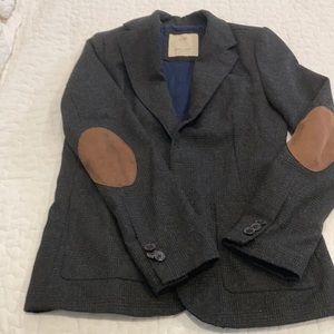 Zara boys plaid wool blazer